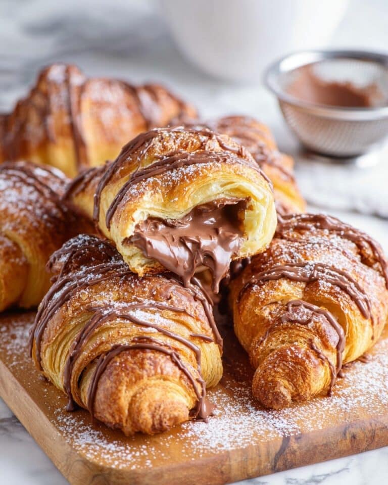 Air Fryer Nutella and Chocolate Croissants Recipe