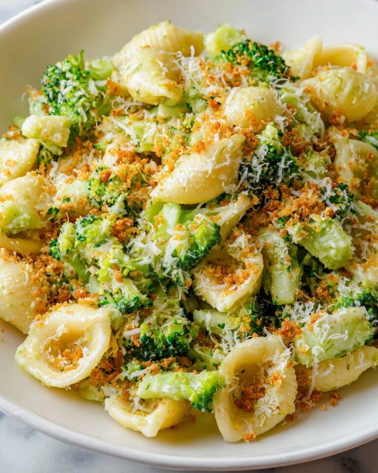Creamy Broccoli Pasta with Parmesan and Pangrattato Recipe