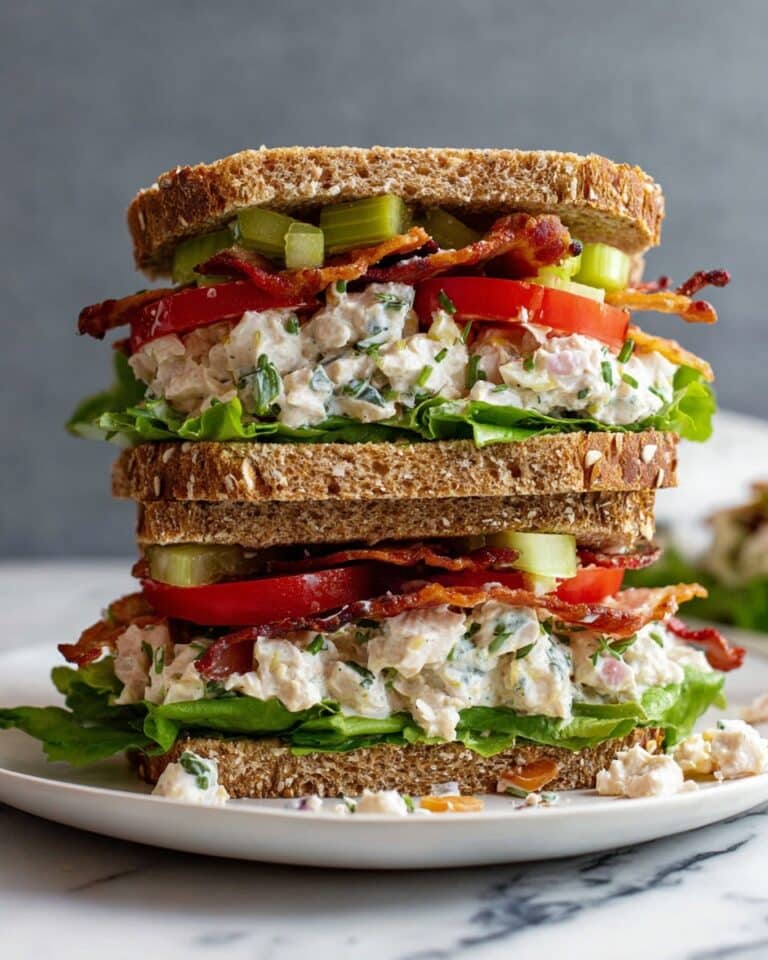Creamy Lemon Chicken Salad with Celery and Green Onions Recipe