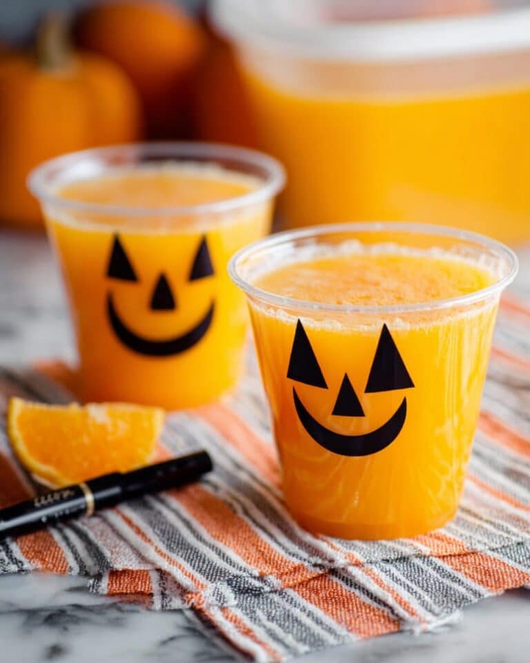 Halloween Sherbet Orange Punch Recipe