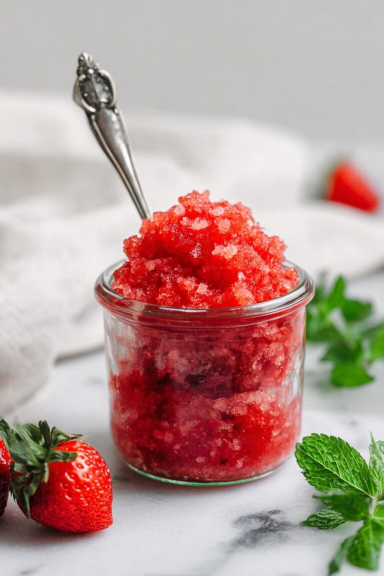 Strawberry Sorbet with Mint Recipe