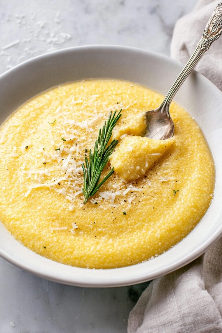 Creamy Polenta with Parmesan Cheese Recipe