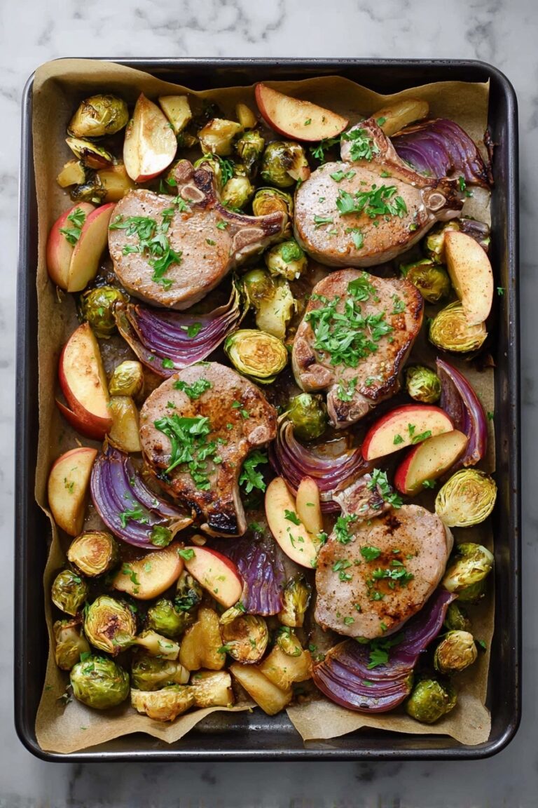 Sheet Pan Pork Chop Supper Recipe