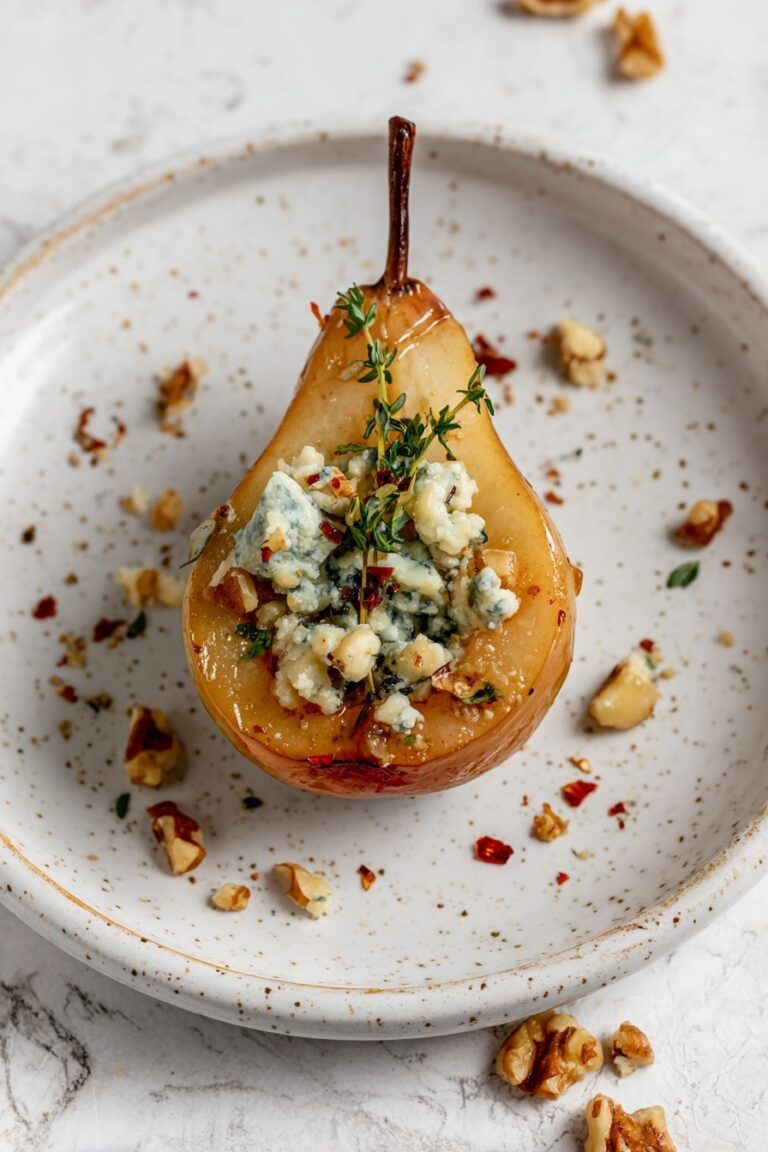 Blue Cheese Stuffed Pears Recipe