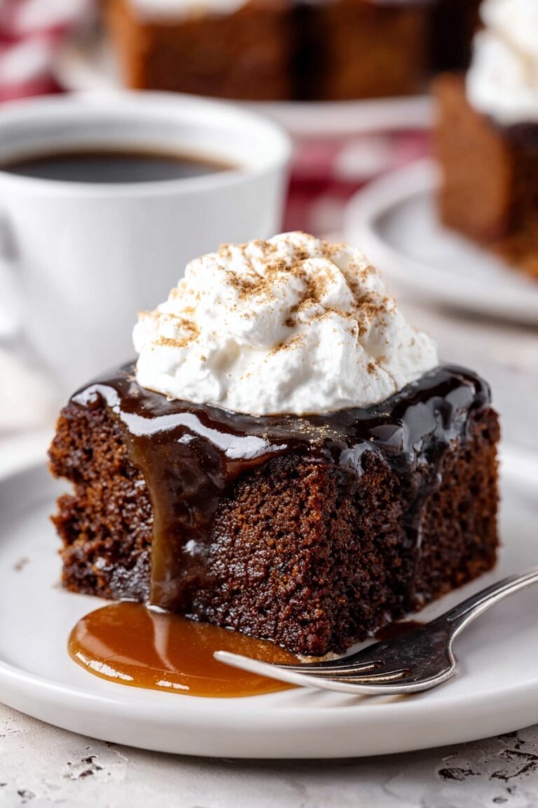 Gingerbread Cake with Butterscotch Sauce Recipe