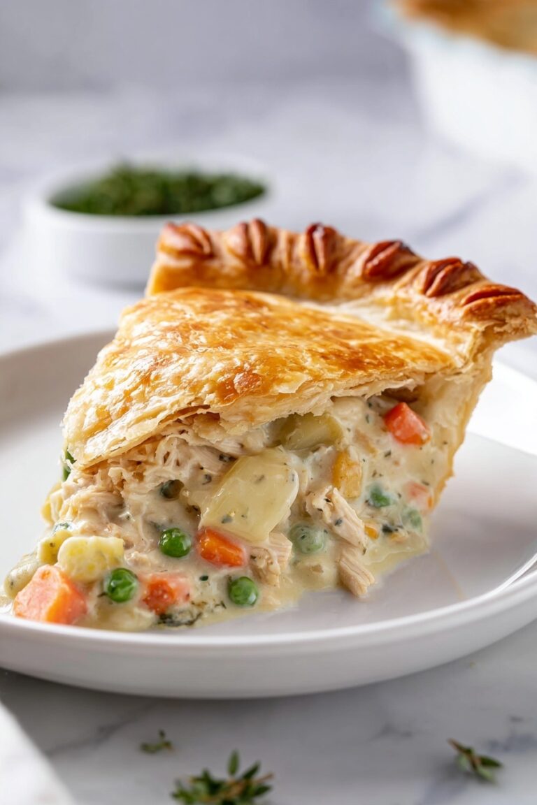 Creamy Chicken Pot Pie with Puff Pastry Recipe