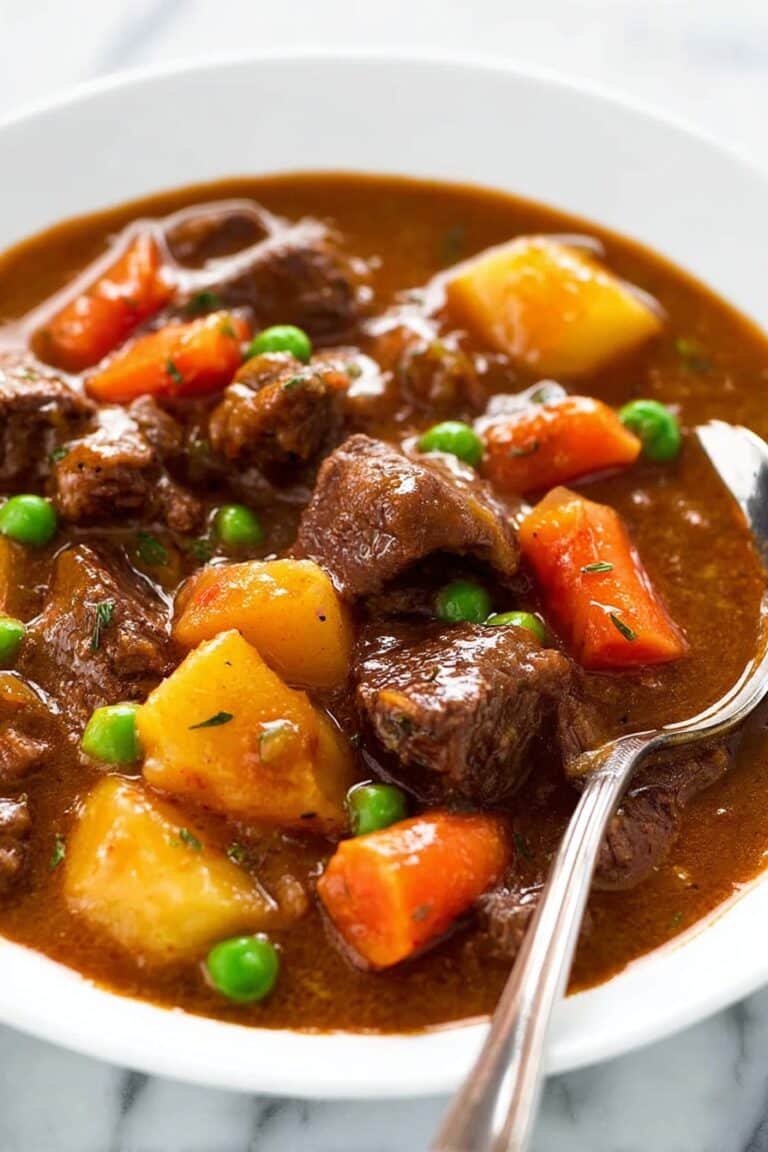 Slow Cooker Beef Stew with Red Wine and Vegetables Recipe