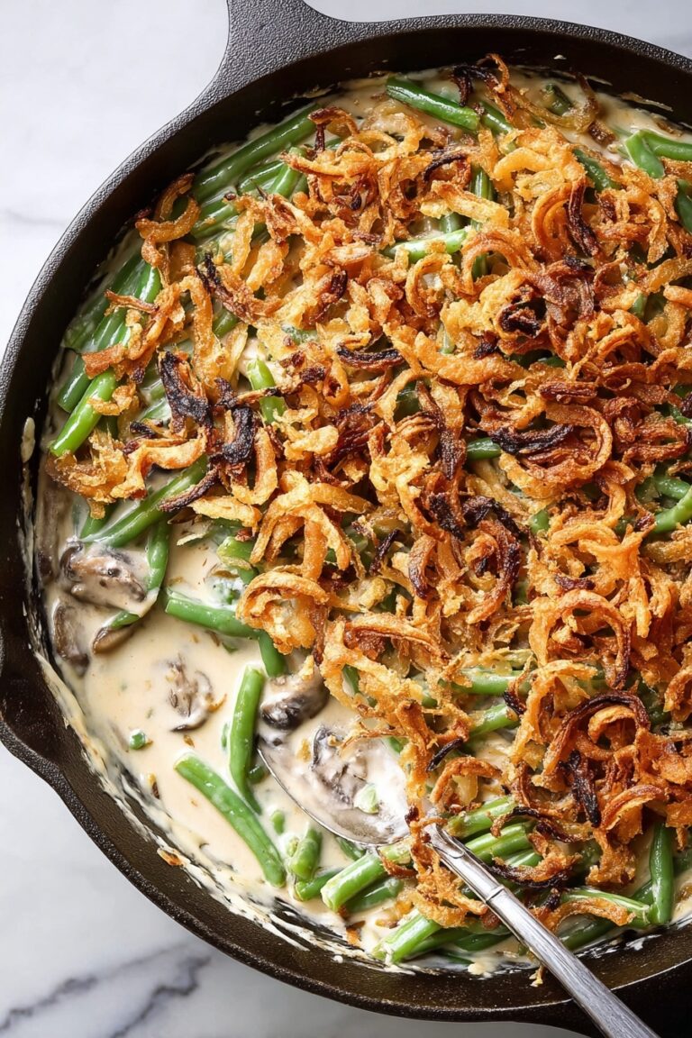 Vegan Green Bean Casserole Recipe