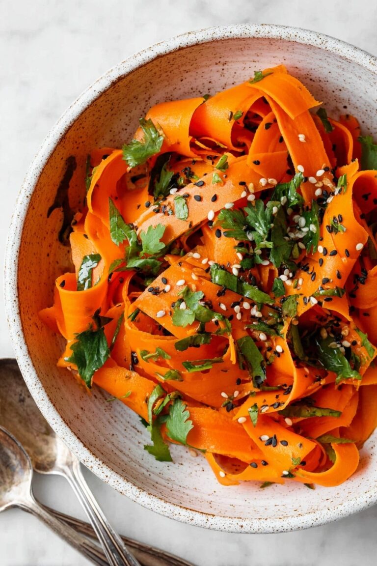 Raw Carrot Salad with Balsamic-Vinegar Dressing and Fresh Herbs Recipe