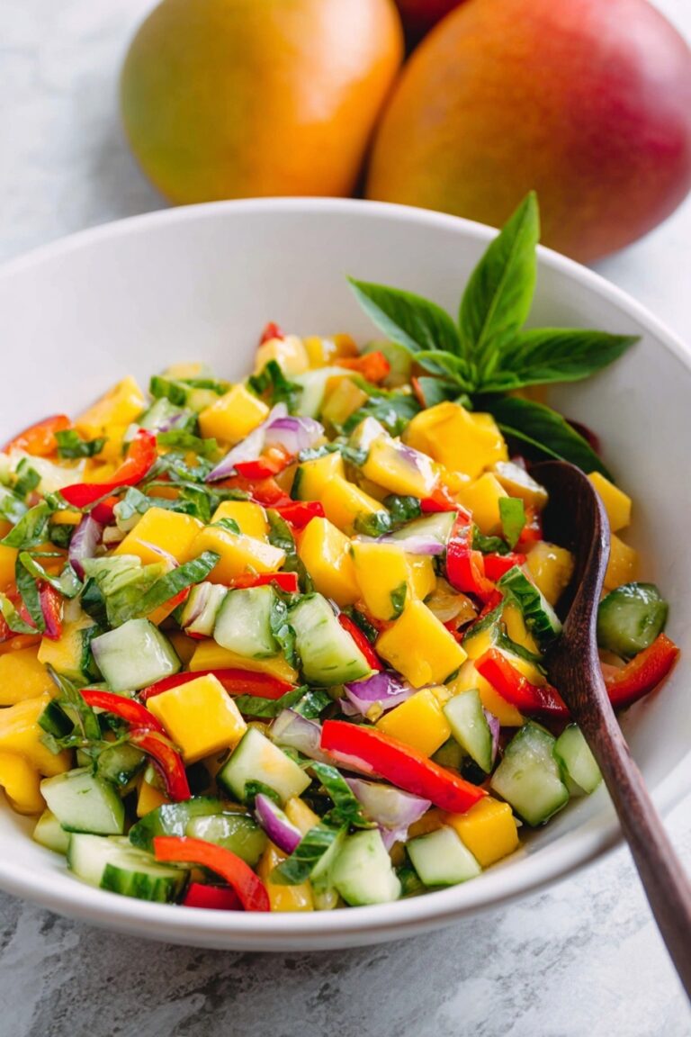 Mango Salad with Lemon-Honey Dressing Recipe