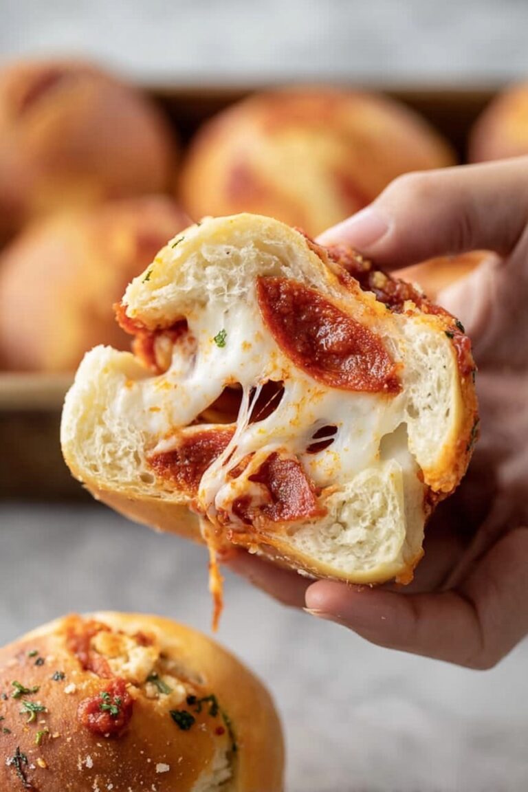 Delicious Homemade Pizza Bombs with Garlic Butter Recipe