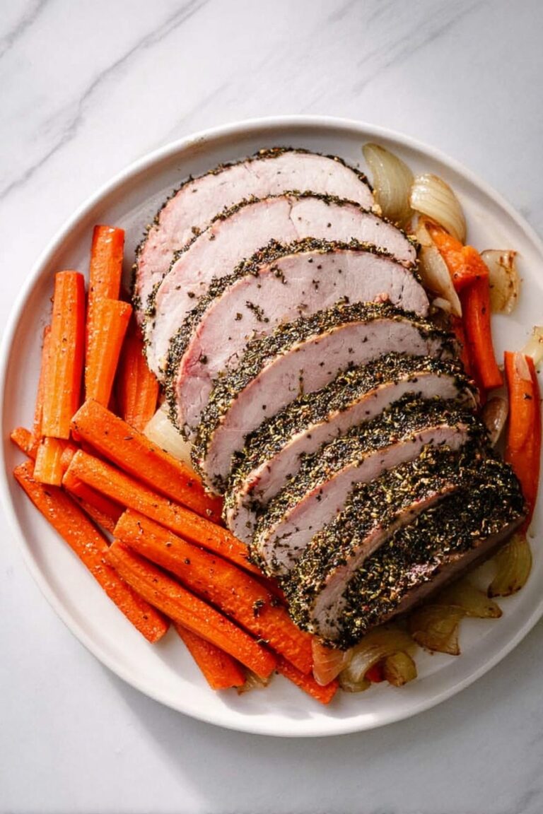 Garlic Herb Italian Pork Loin Roast Recipe