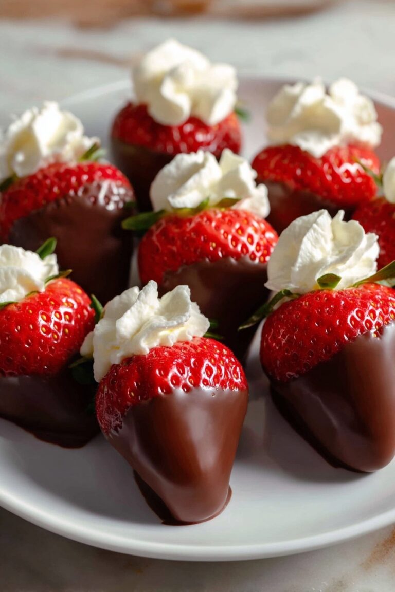 Chocolate Covered Cheesecake Strawberries Recipe