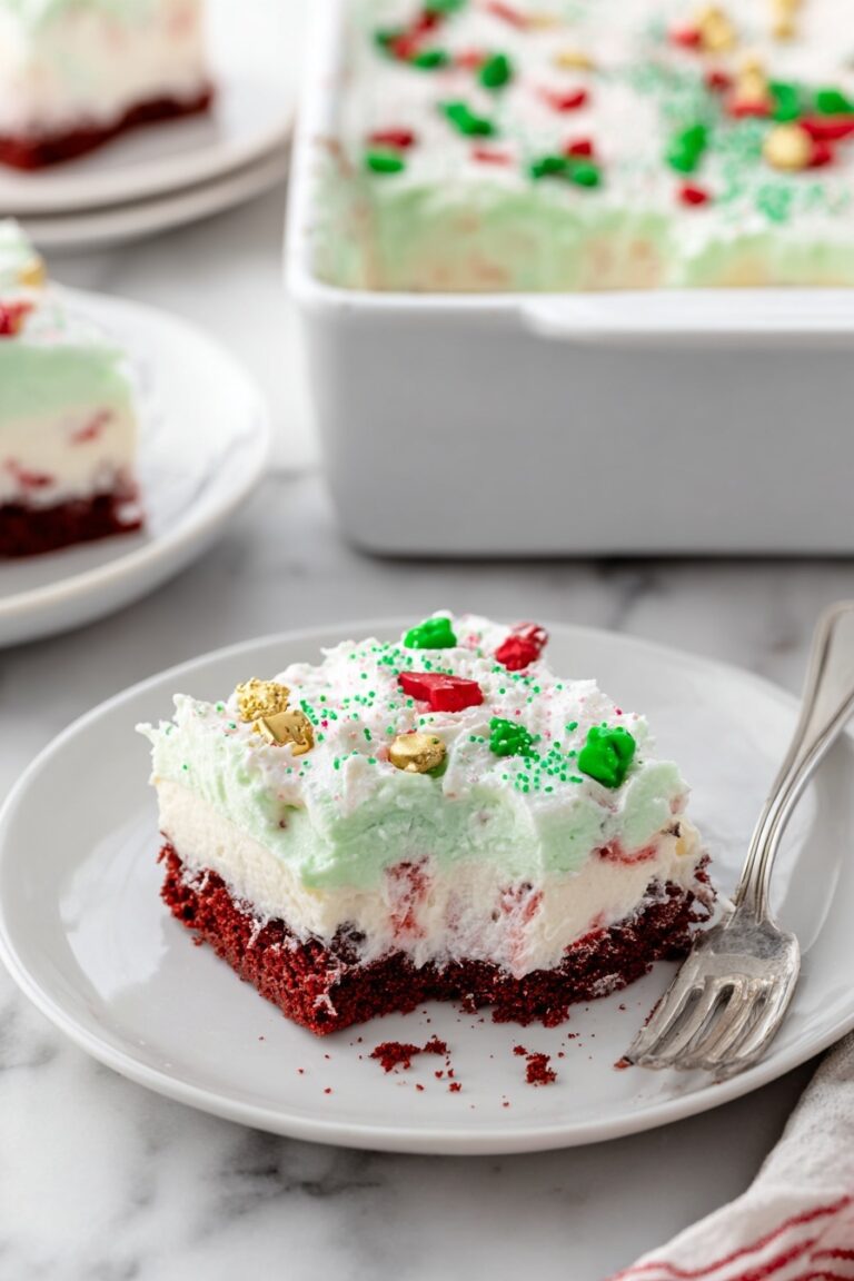 Christmas Red Velvet Lasagna Dessert Recipe