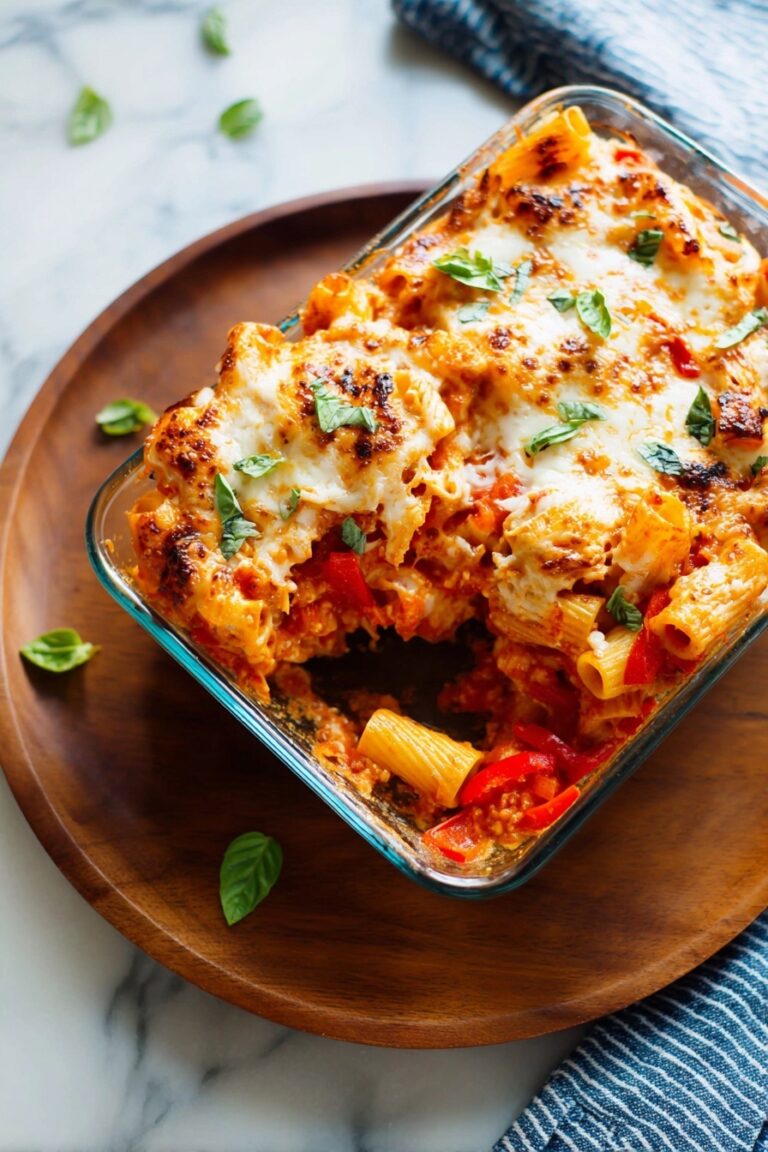 Roasted Vegetable Baked Ziti Recipe