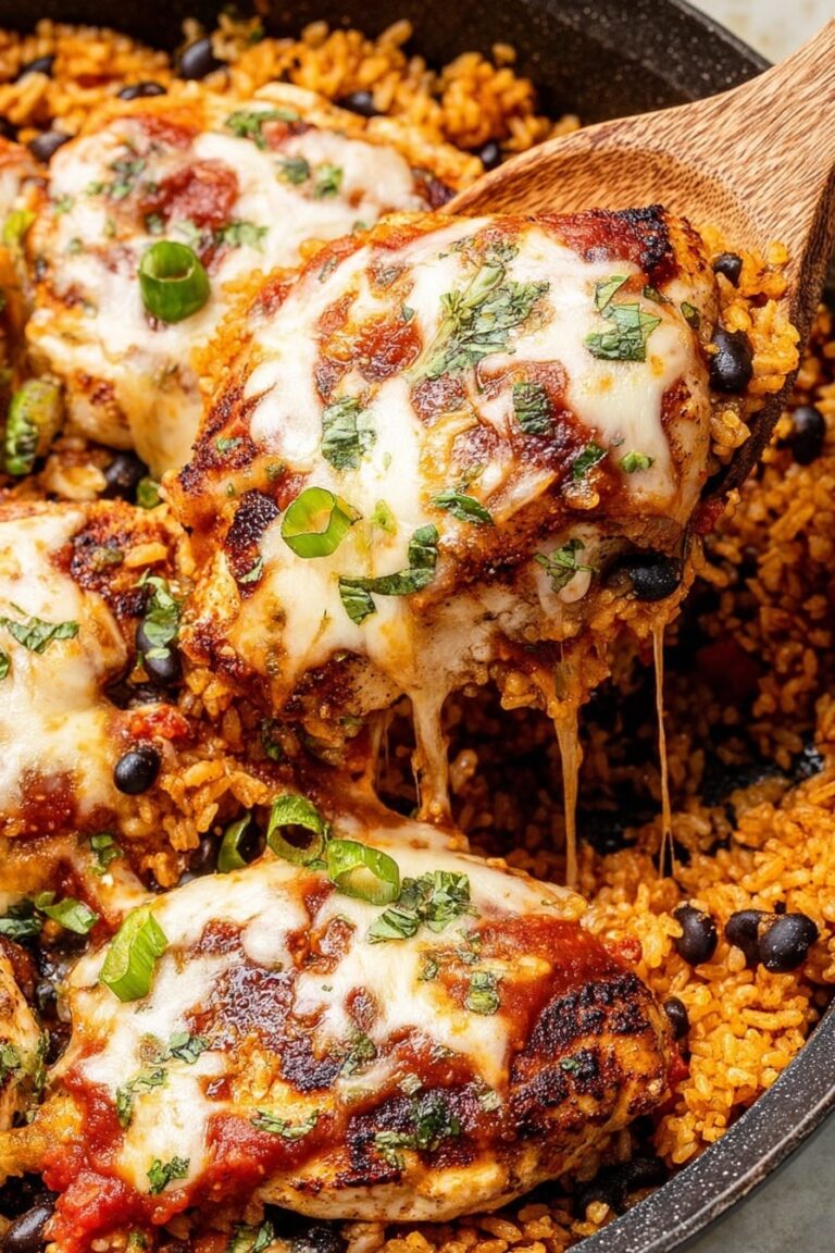 Salsa Chicken and Cauliflower Rice Skillet Recipe