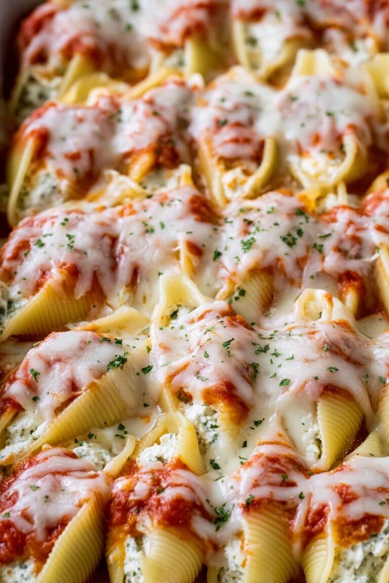 Cheesy Chicken Stuffed Shells Recipe