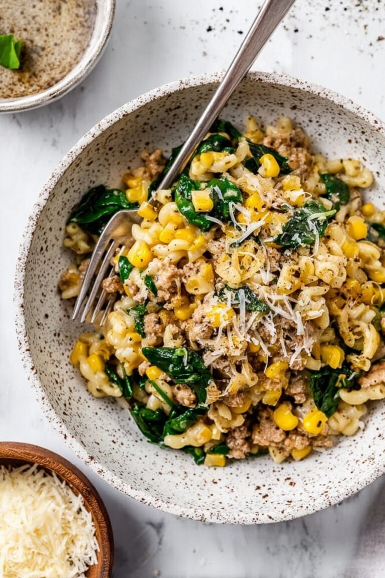 One-Pot Sausage and Spinach Orzo Recipe