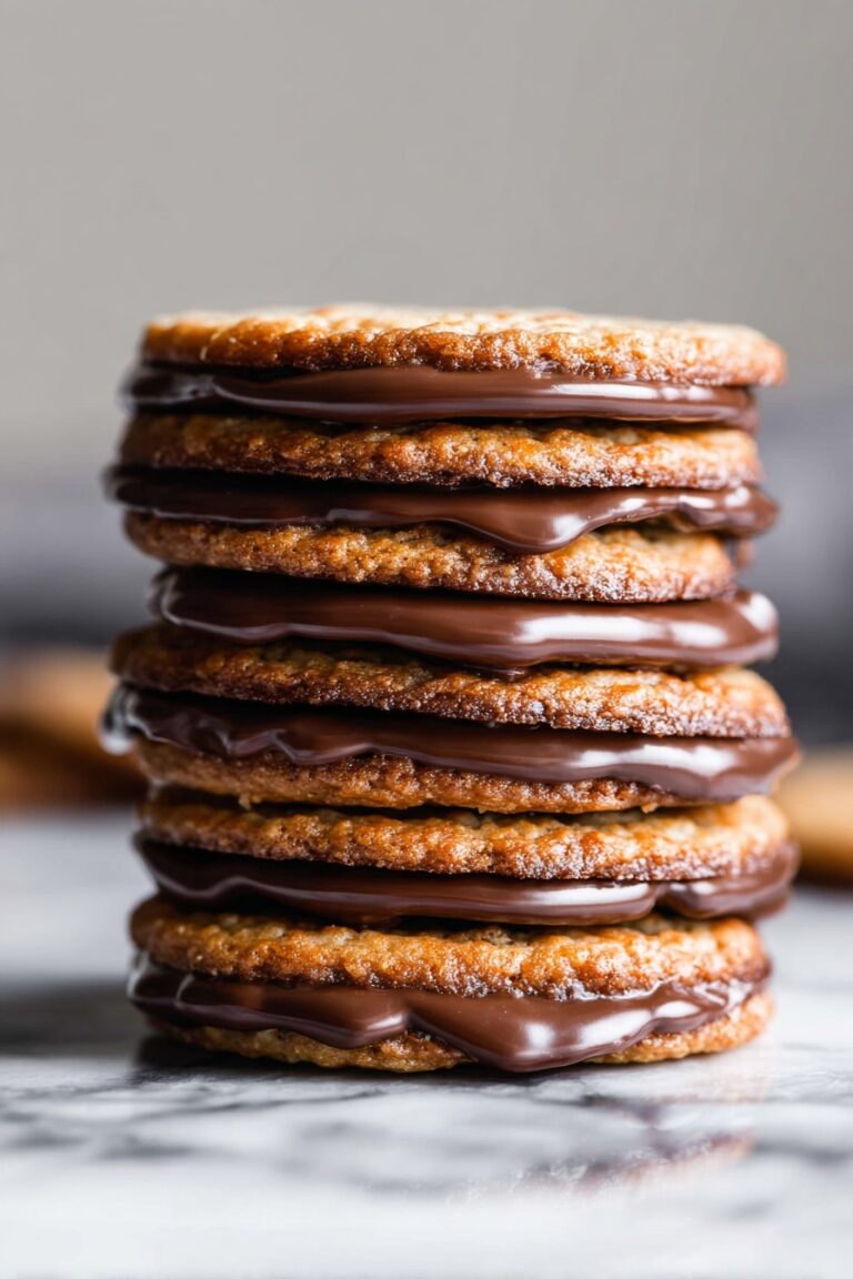 Almond Flour Lace Cookies with Nutella Recipe