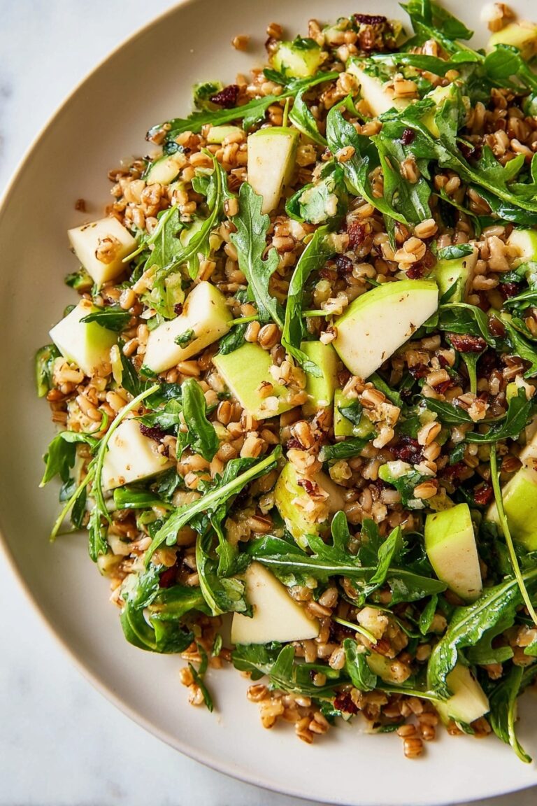 Ultimate Farro Salad with Apple and Arugula Recipe