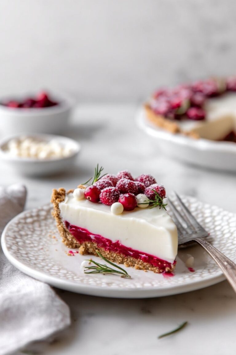 Cranberry White Chocolate Tart Recipe