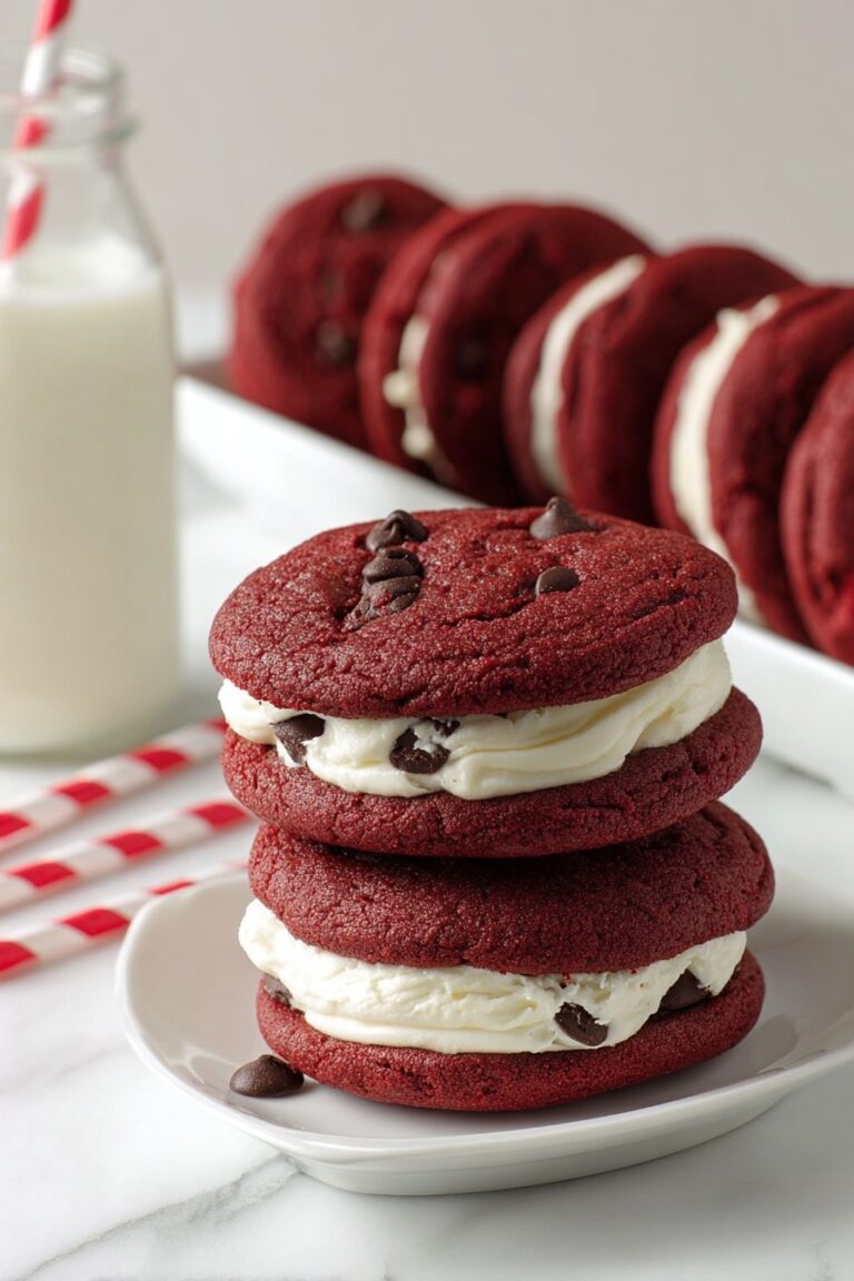 Red Velvet Sandwich Cookies Recipe