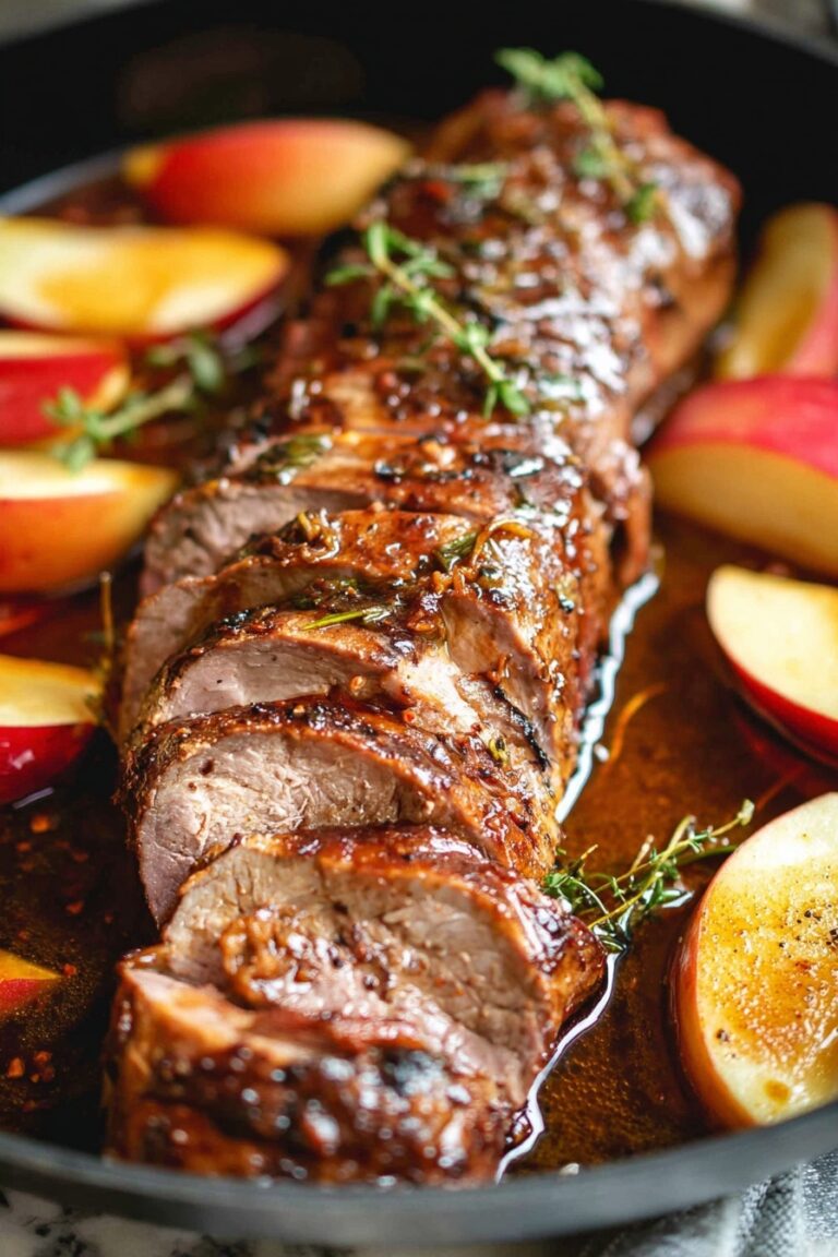 Brown Sugar Pork and Apples Skillet Recipe