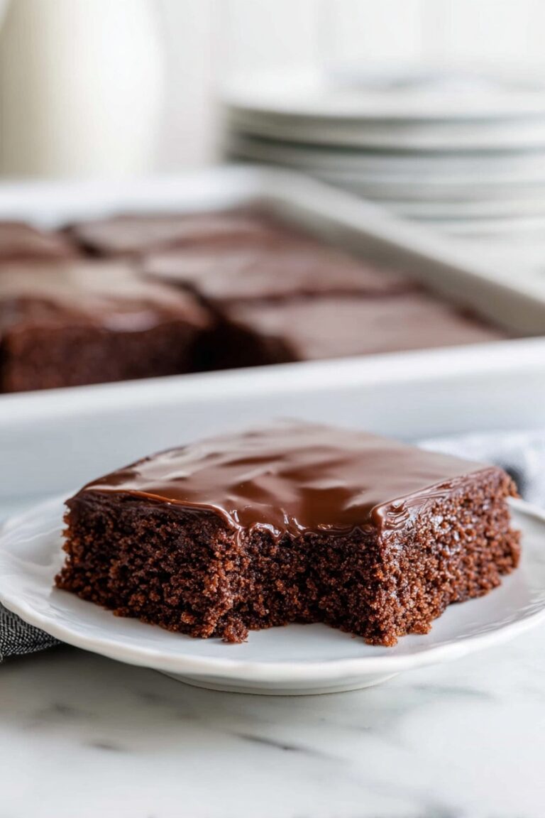 Texas Sheet Cake with Chocolate Frosting Recipe