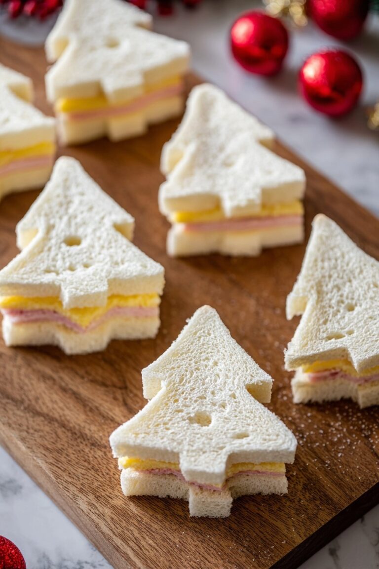Festive Christmas Tree Sandwiches Recipe