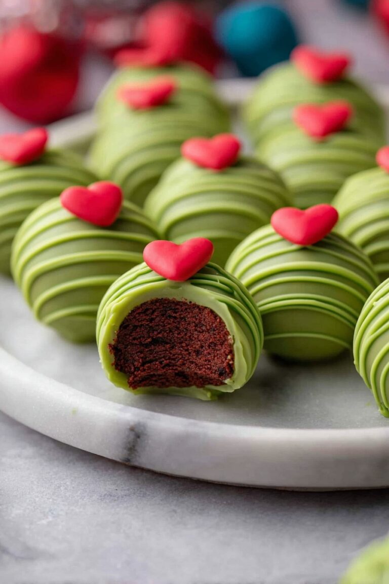 Grinch Oreo Truffles with Red Velvet Oreos Recipe