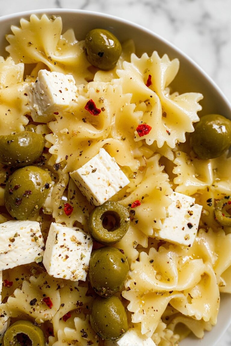 Dirty Martini Pasta Salad Recipe