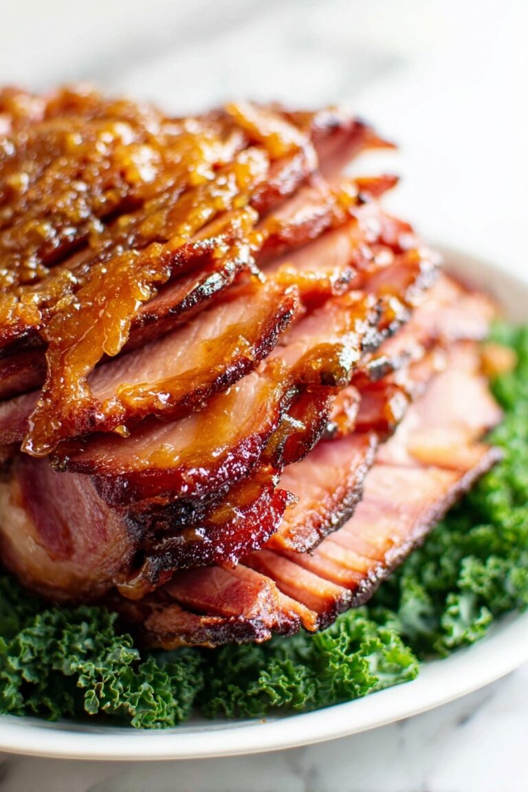 Baked Glazed Ham with Pineapple Recipe