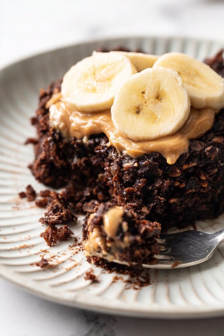 Chocolate Banana Baked Oatmeal Recipe