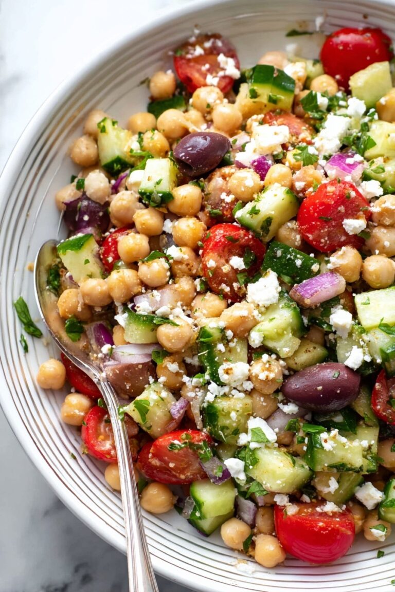 Quick Mediterranean Chickpea Salad Recipe