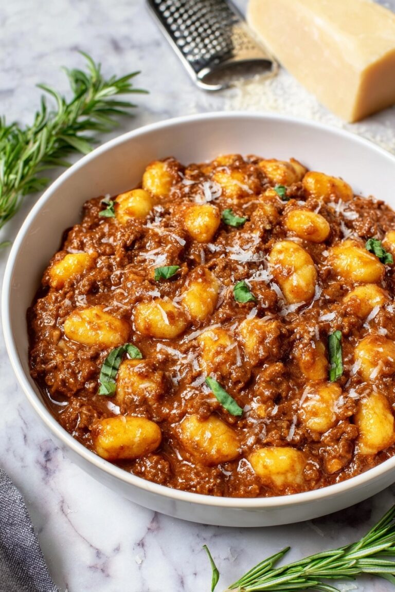 Gnocchi Bolognese Recipe
