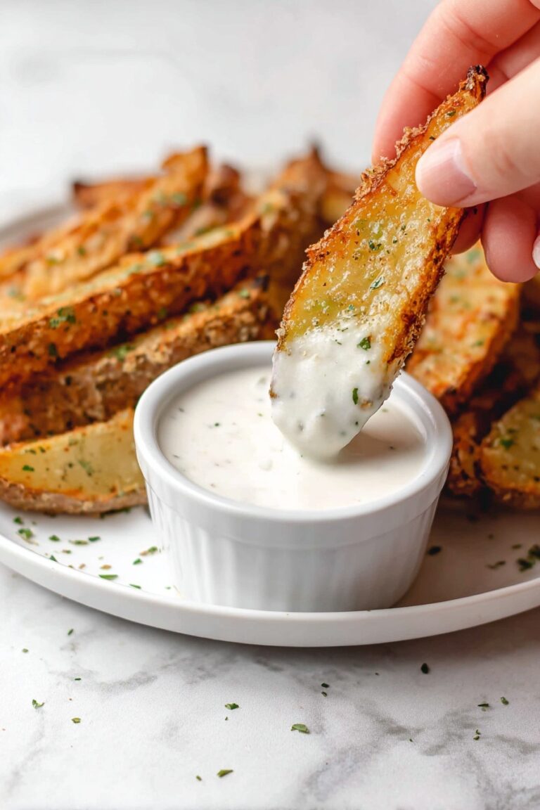 Garlic Parmesan Potato Wedges Recipe