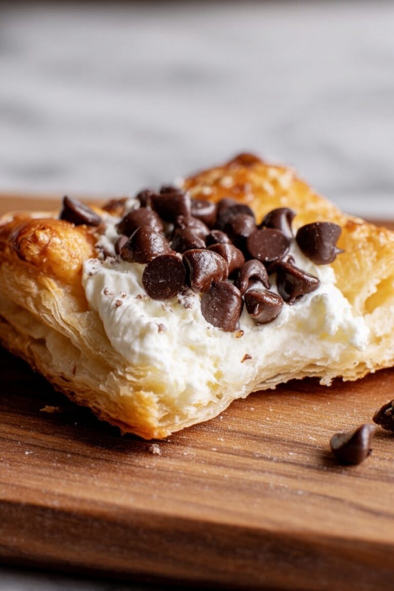 Ricotta Chocolate Chip Pastry Squares Recipe