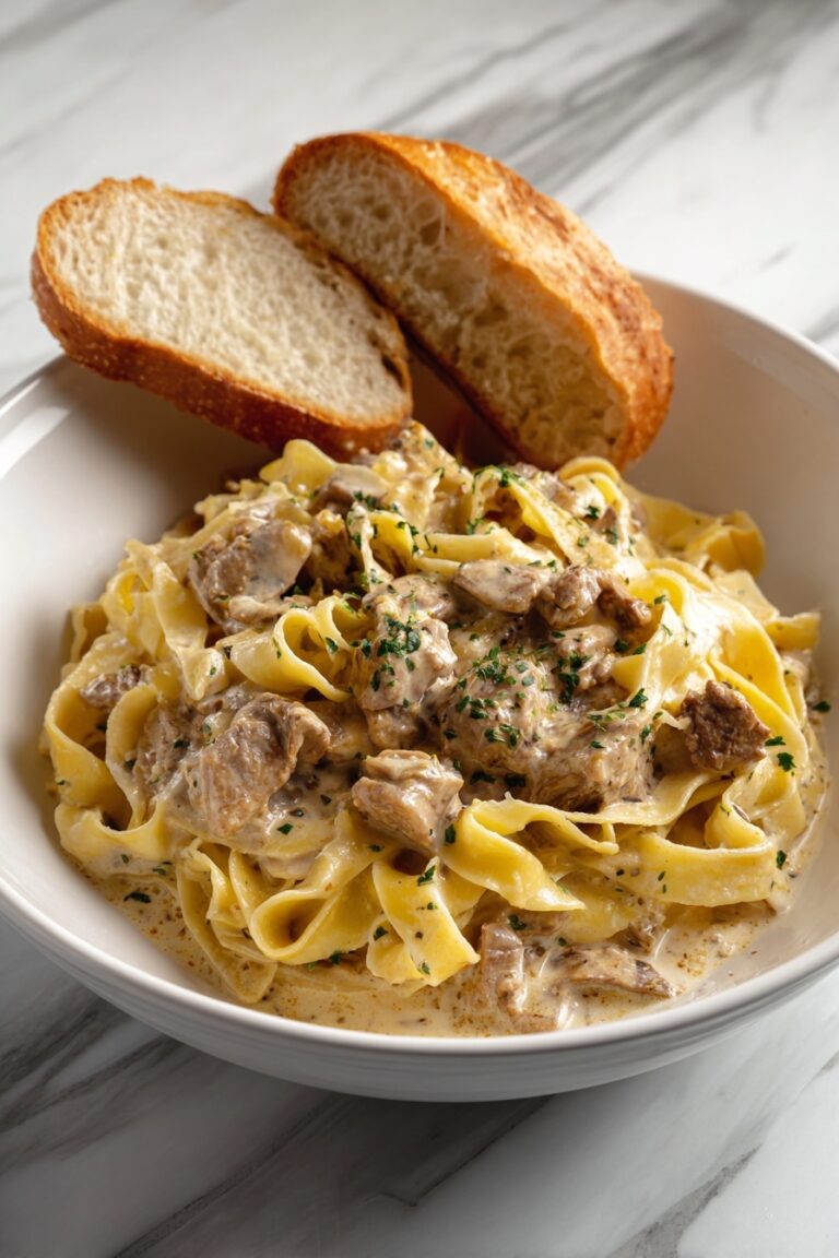 Slow Cooker Beef and Egg Noodles Recipe