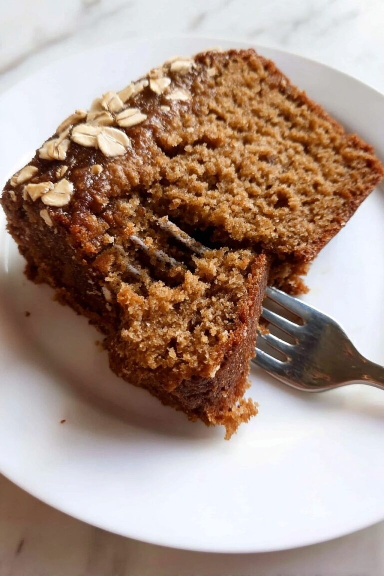 Healthy Apple Oatmeal Breakfast Cake Recipe