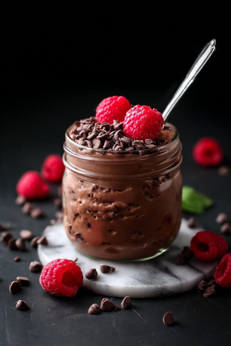 Dark Chocolate Raspberry Overnight Oats Recipe