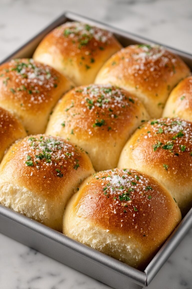 Garlic Parmesan Dinner Rolls Recipe