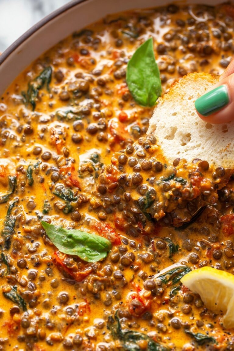 Creamy Sun-Dried Tomato Lentils Recipe