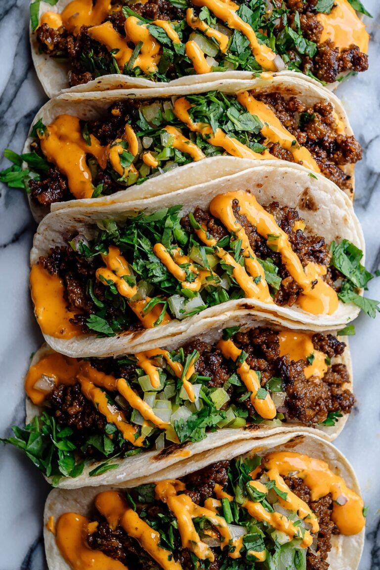 Garlic Honey BBQ Tacos Recipe