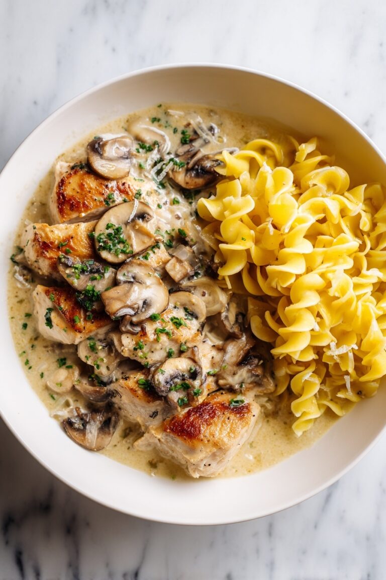 Creamy Chicken Mushroom Stroganoff Recipe