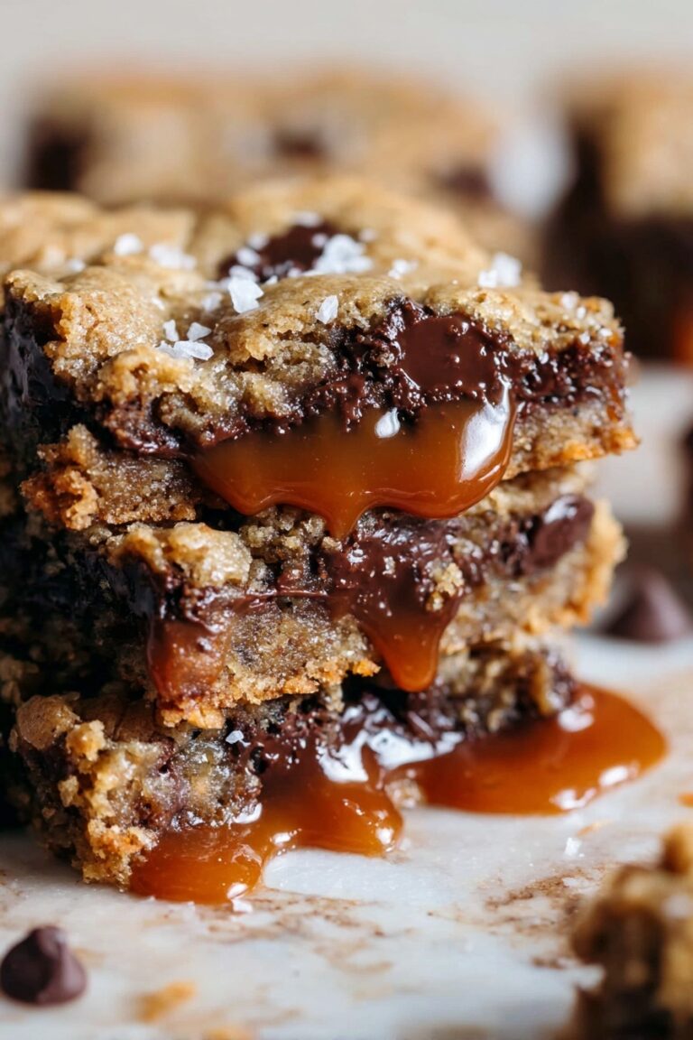 Salted Caramel Chocolate Chip Oat Bars Recipe