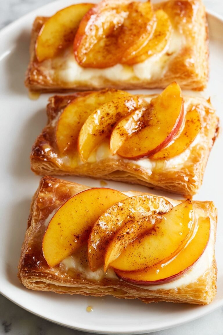 Mini Peach and Cream Cheese Tarts Recipe