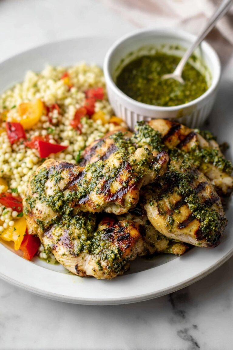 Chimichurri Grilled Chicken with Couscous Salad Recipe