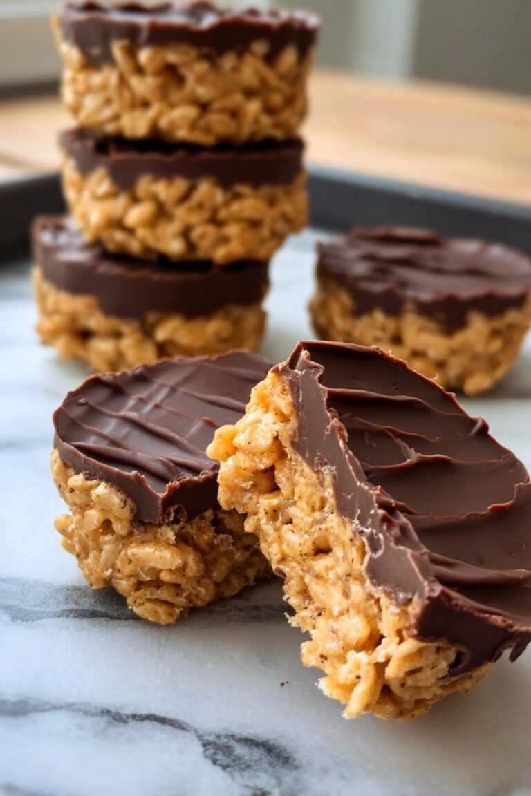 Chocolate Peanut Butter Rice Krispy Cups Recipe