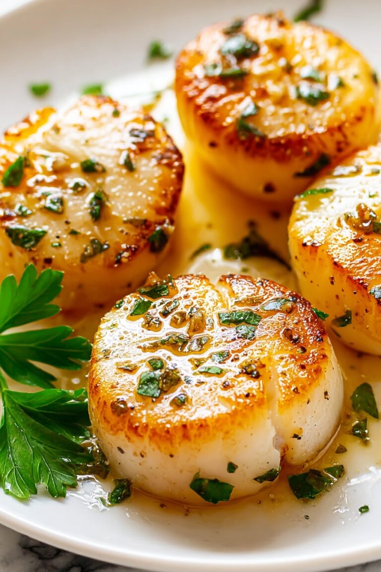 Seared Scallops with Garlic Butter Recipe