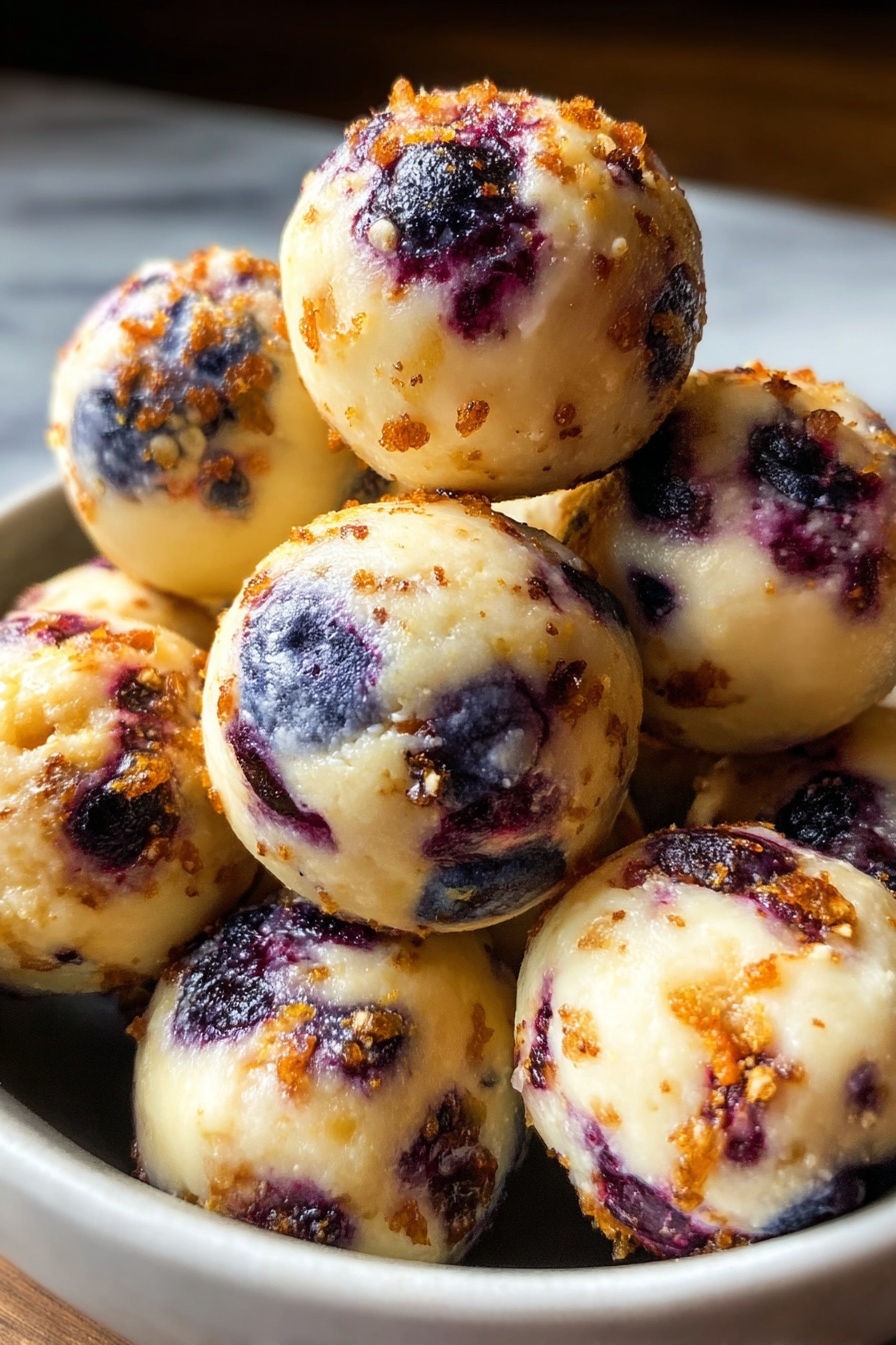 Lemon Blueberry Cottage Cheese Protein Bites Recipe - Serving Suggestion